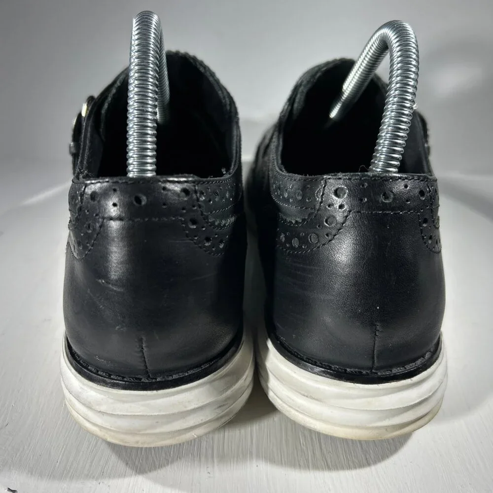 Cole Haan Wingtip Monk Strap Buckle Double Strap Womens Dress Shoes Size 9 Black - Picture 6 of 12